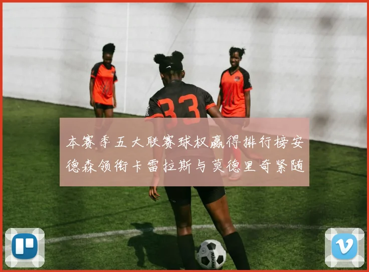 本赛季五大联赛球权赢得排行榜安德森领衔卡雷拉斯与莫德里奇紧随其后